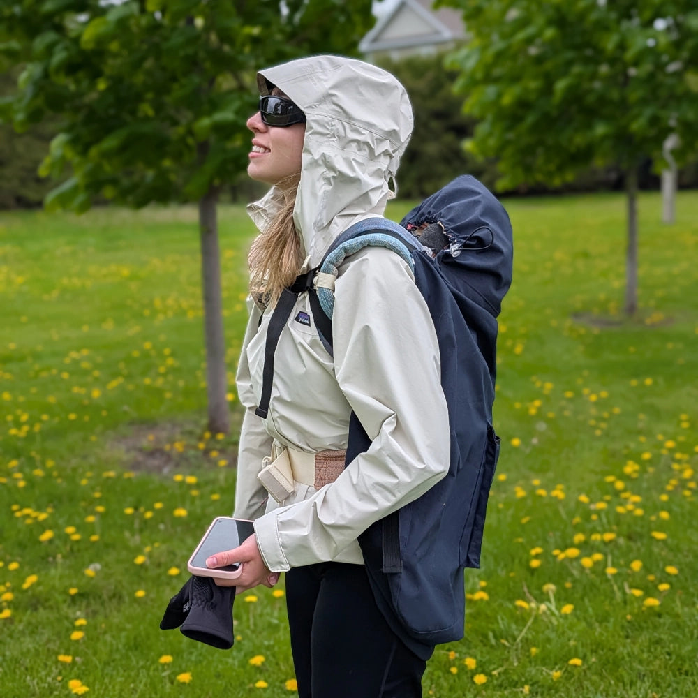 Outdoor Babywearing Cover - Navy blue