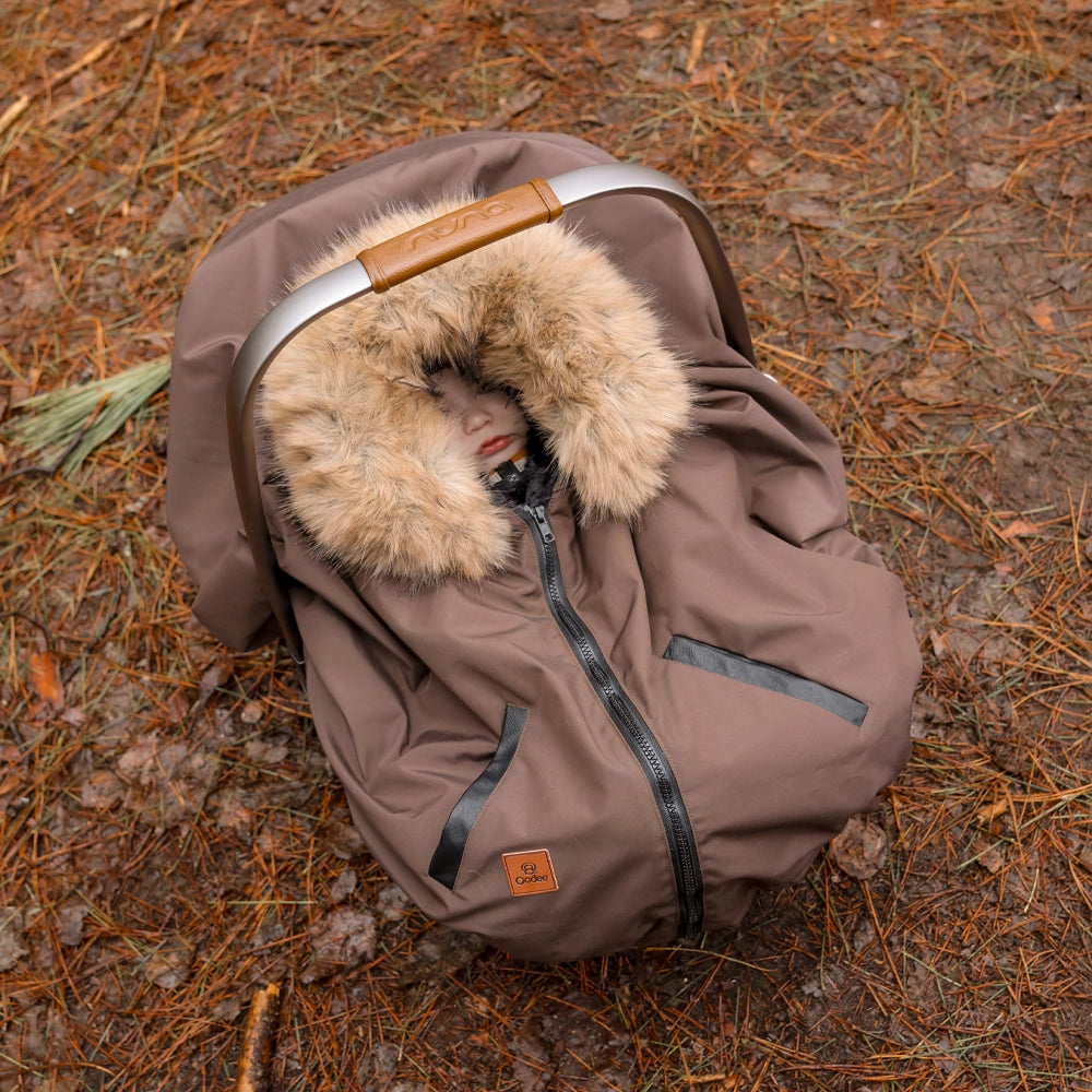 Oodee 3-in-1 Poncho | Hazelnut - Minky Fur