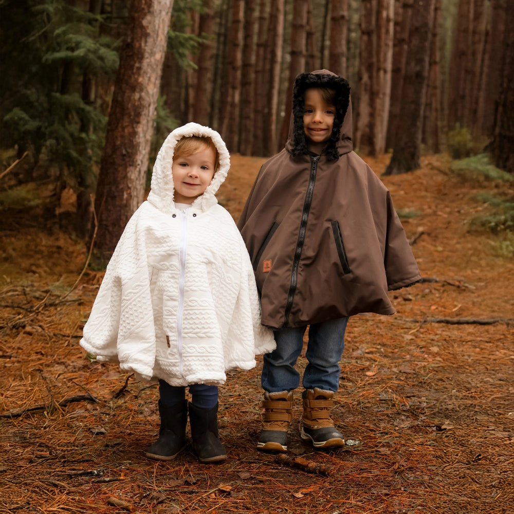 Oodee 3-in-1 Poncho | Hazelnut - Minky Fur