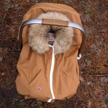 Oodee 3-in-1 Poncho | Capuccino Downtec - Minky Fur