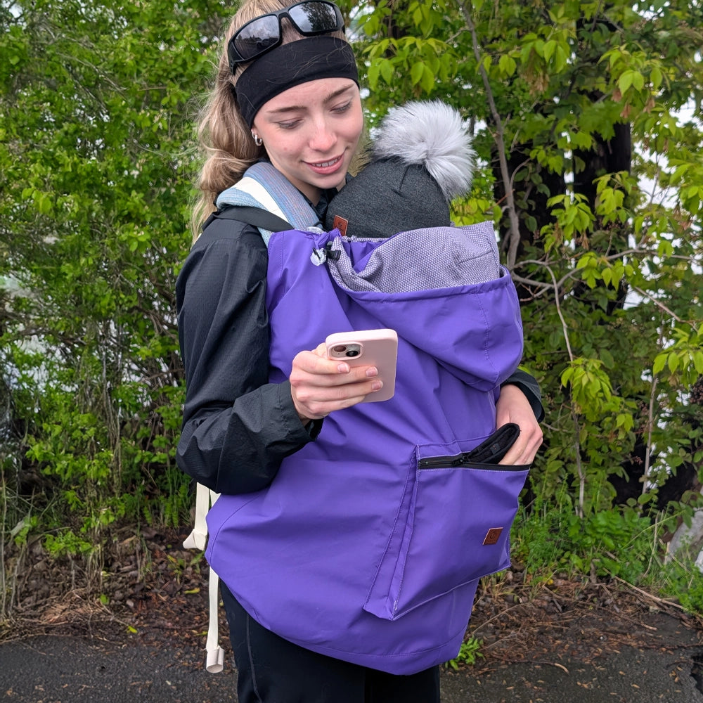 Outdoor Babywearing Cover - Violet