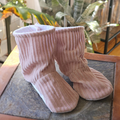 Slippers Créations Joli | Corduroy Jersey - Plain Pink