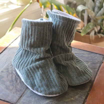 Slippers Créations Joli | Corduroy Jersey - Plain Sage Green