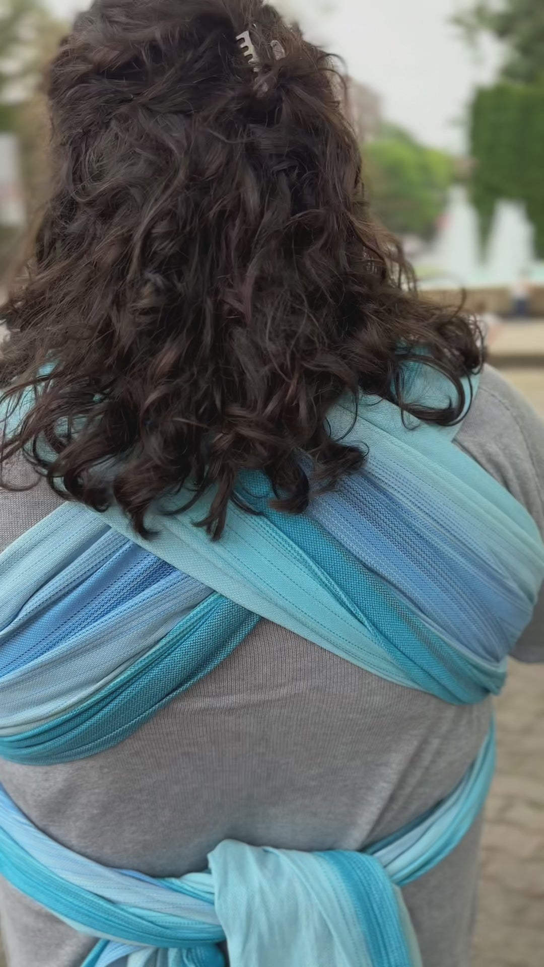 Jacquard Woven Wrap | Dandelion Aqua – Chimpäroo